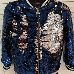 Jojo’s Closet Changeable Sequin Bomber Jacket